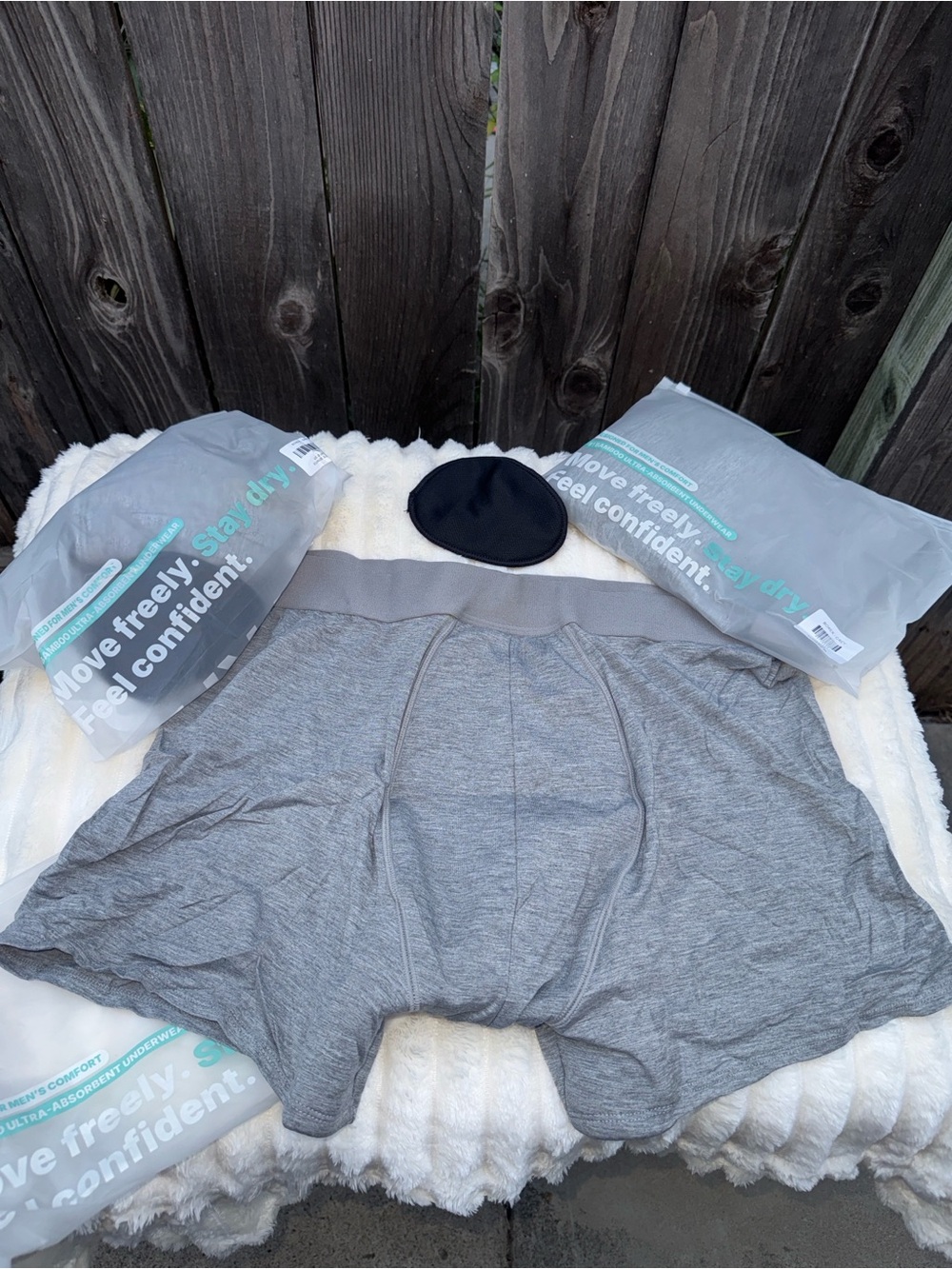 Orykas 3-Pack of Bamboo Ultra-Absorbent Grey Boxers Size 2XL